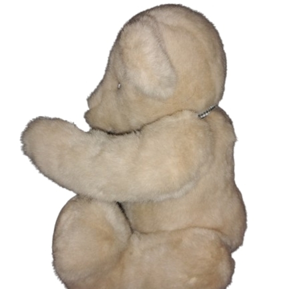 Vintage Lemonwood Asia Plush Little Teddy Bear 10" Tan Plaid Ribbon Around Neck - Picture 2 of 5